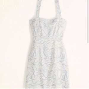 Abercrombie and Fitch linen mini halter dress